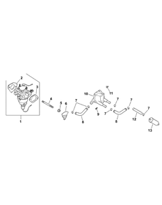 Cv20s-65610 Fuel System Diagram and Parts List for ENFORCER44 53AH3AGF050-20HP Cub Cadet Lawn Tractor